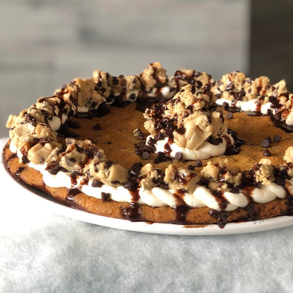 Cookie Cake on a plate