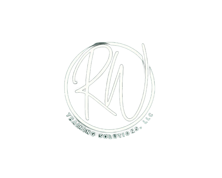 Minimalist circular logo with stylized initials 