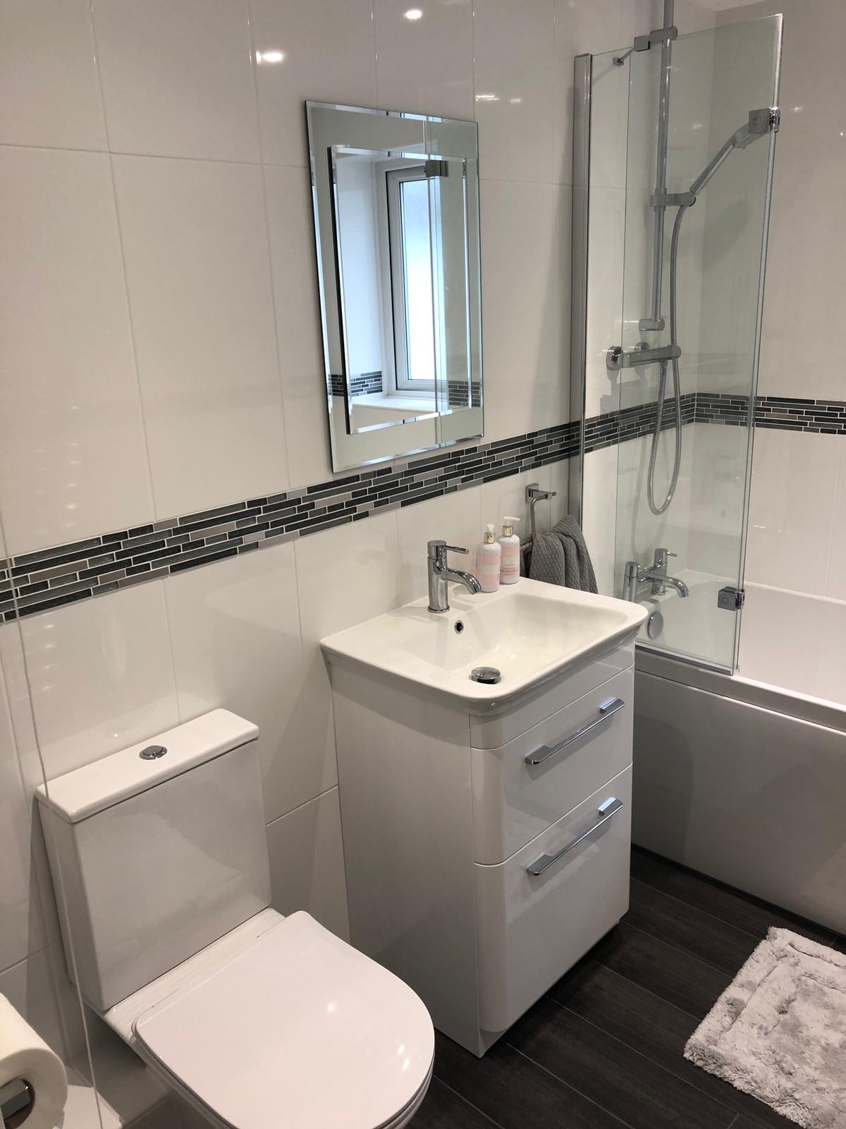 View of installed bathroom fittings