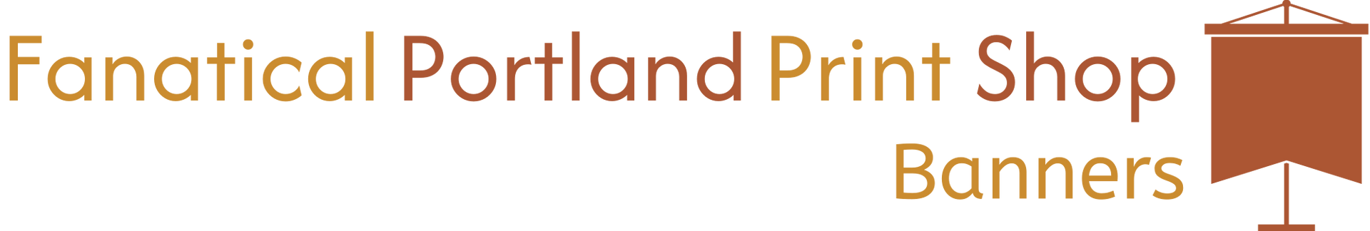 Fanatical Portland Print Shop | Banners Company Logo