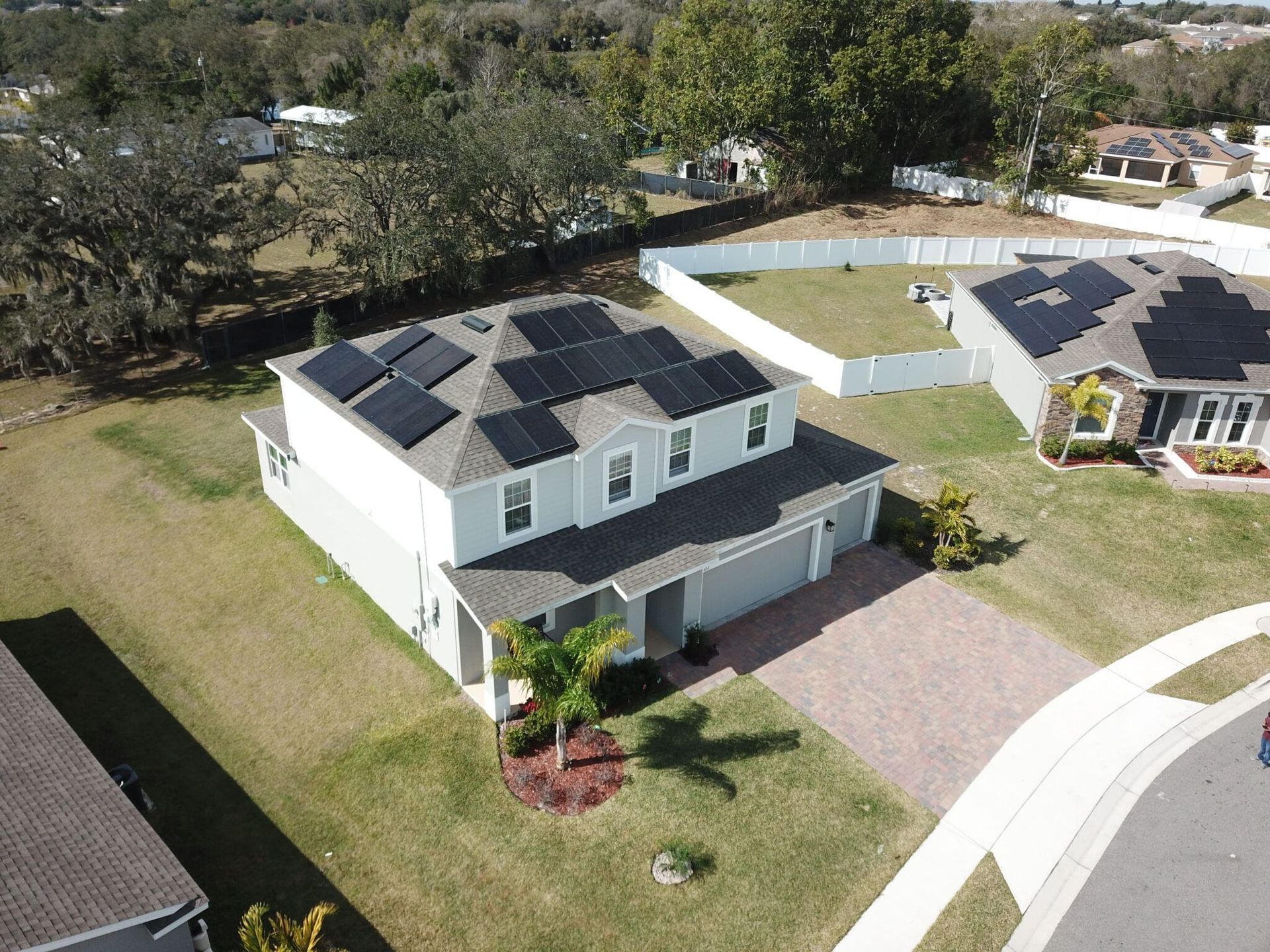 House with solar panels on the roof, representing solar for solar solutions, solar panels, and solar energy systems.