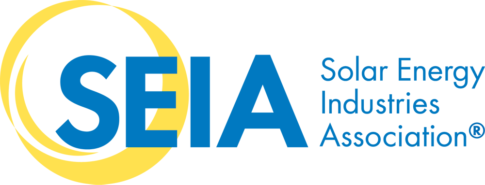 A logo for the solar energy industries association