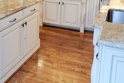 hardwood flooring in kitchen