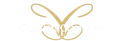 Logo a forma di farfalla dorata stilizzata con anelli simmetrici su sfondo bianco.