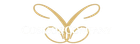 Logo a forma di farfalla dorata stilizzata con anelli simmetrici su sfondo bianco.