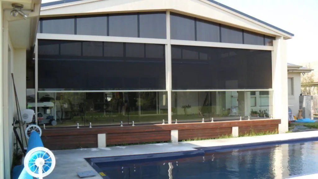 A House with A Swimming Pool in Front of It — Manning Valley Patios in Cundletown, NSW
