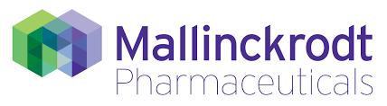 The logo for Mallinckrodt Pharmaceuticals, purple letters on white background.