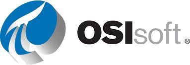 The logo for Osisoft is a blue and white circle with a bird on it.
