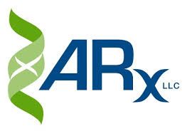 The green and blue logo for ARx, a cGMP subsidiary of Adhesives Research