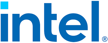 The logo for Intel, blue letters on a white background.