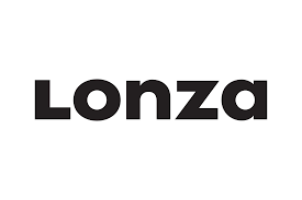 A logo for Lonza, black letters on a white background.