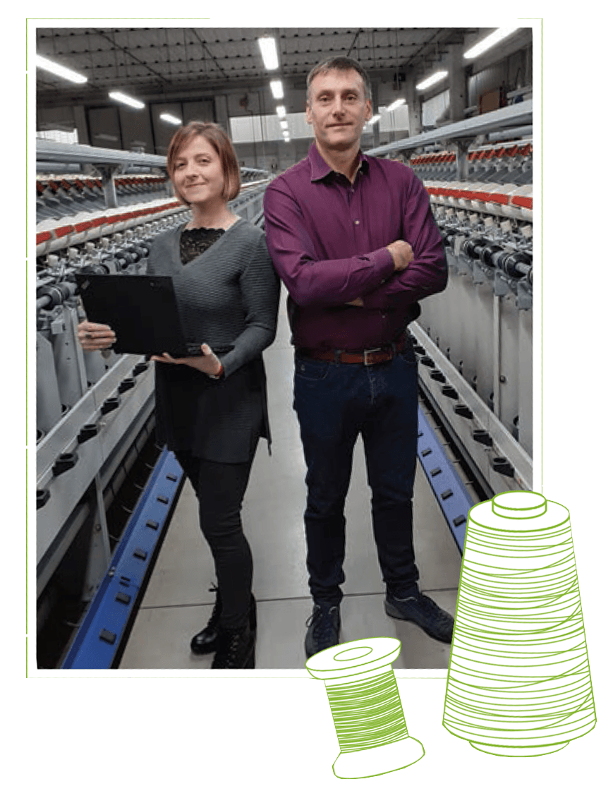 titolari della ditta di manifattura tessile conto terzi