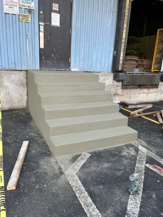 Wet Cemented Stairs - Marlborough, MA - JT Paving & Sealcoating