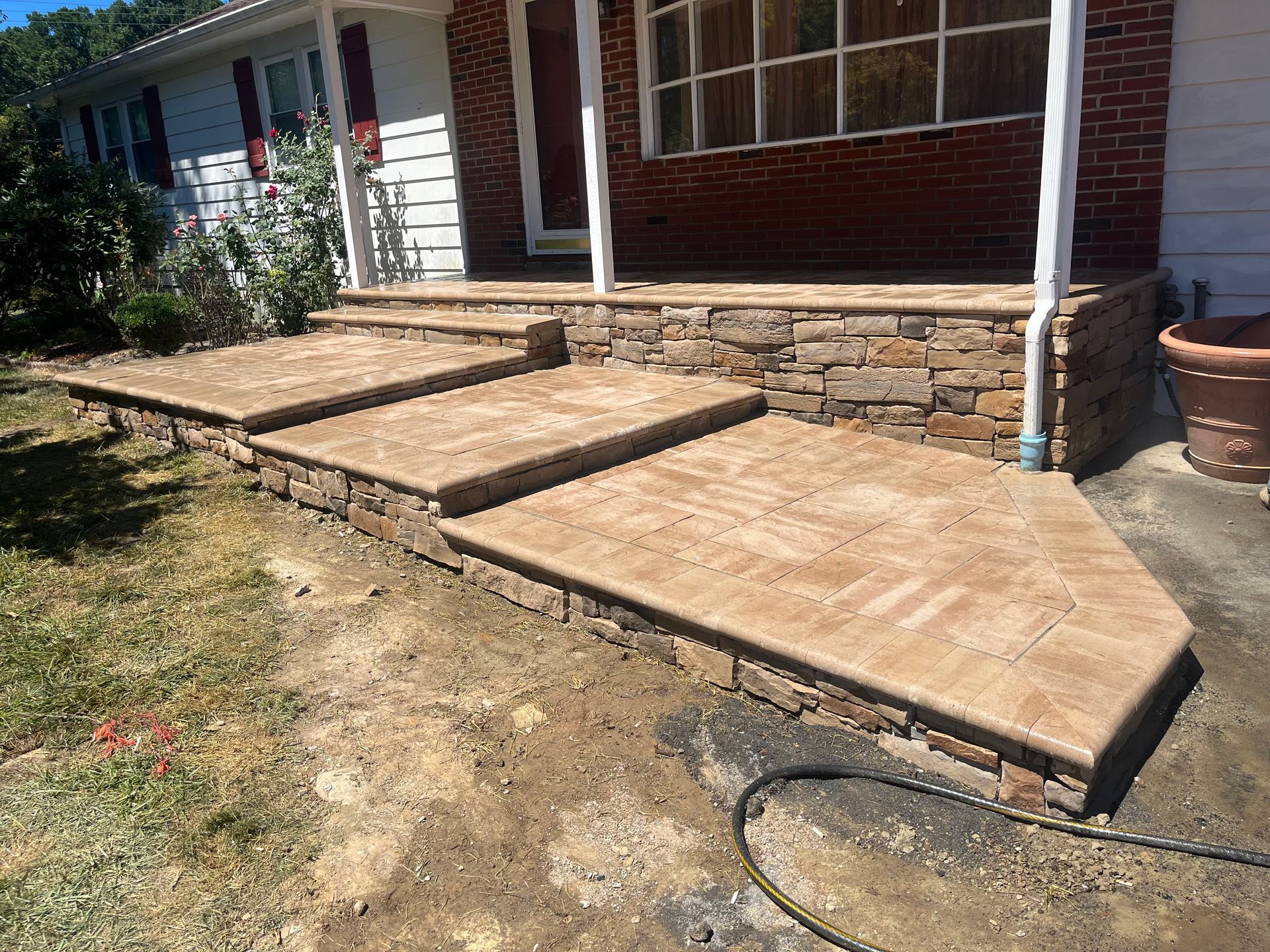 Concrete walkway - Marlborough, MA - JT Paving & Sealcoating