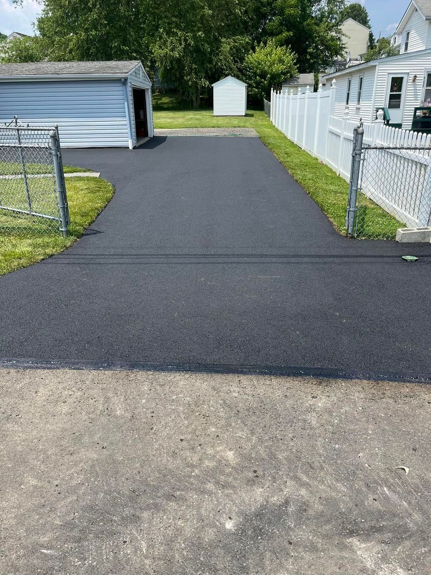 Seal Coated Driveway - Marlborough, MA - JT Paving & Sealcoating