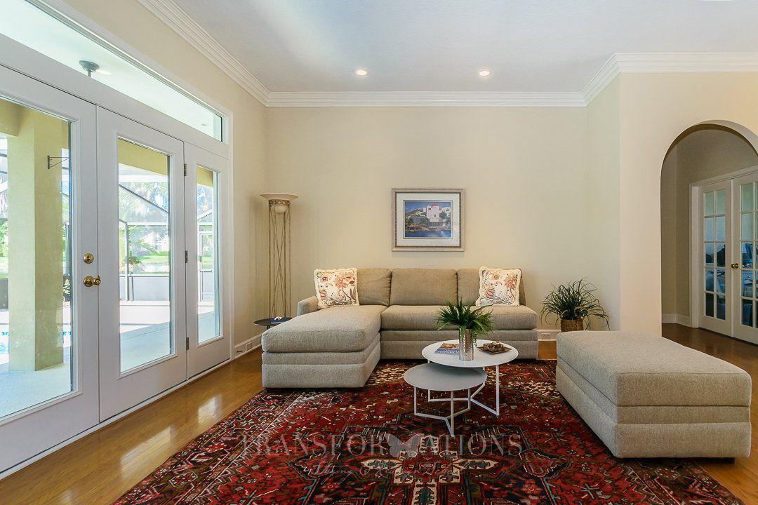 Sitting room staged by Transformations Staging & Redesign School