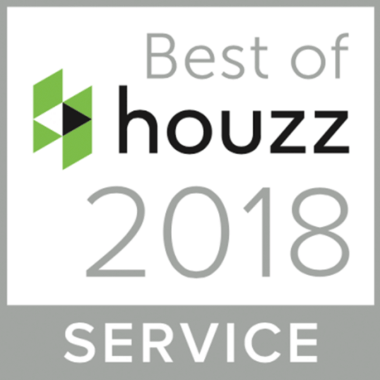 A logo that says best of houzz 2018 service