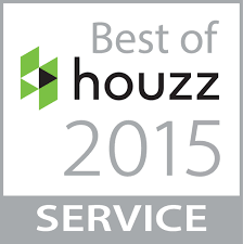 A logo for the best of houzz service in 2015.