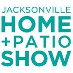 The logo for the jacksonville home + patio show.