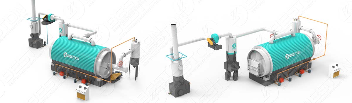 batch charcoal making machine