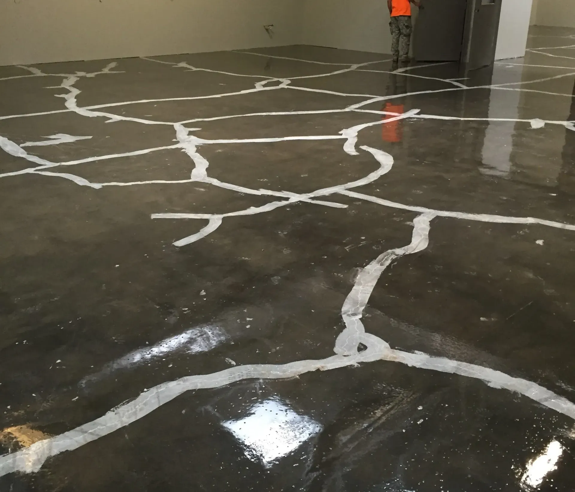 cracked flooring