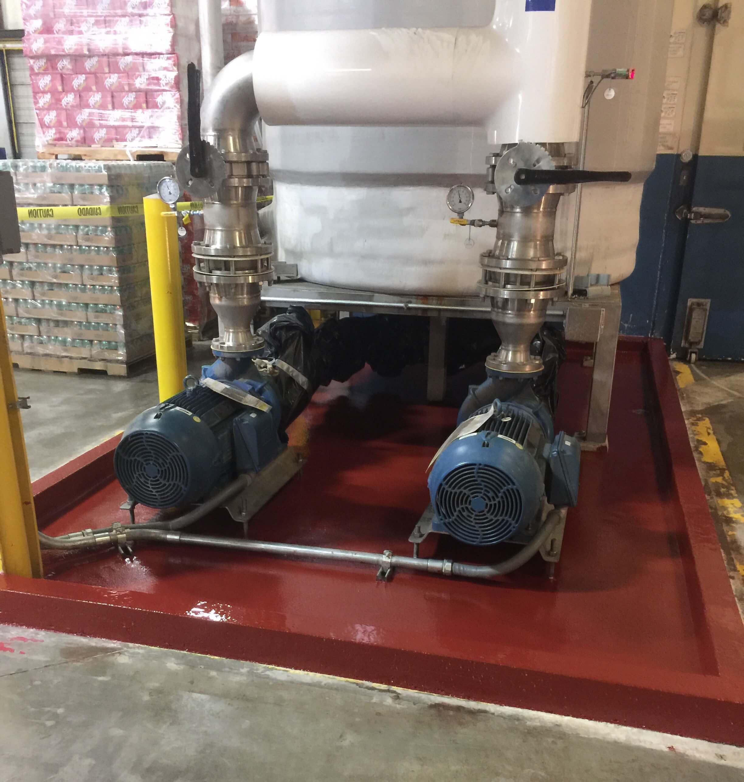 A machine with two blue motors attached to it