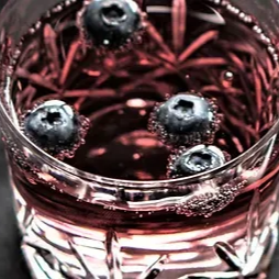 BLUEBERRY LEMON-THYME BALSAMIC SPARKLING SHRUB