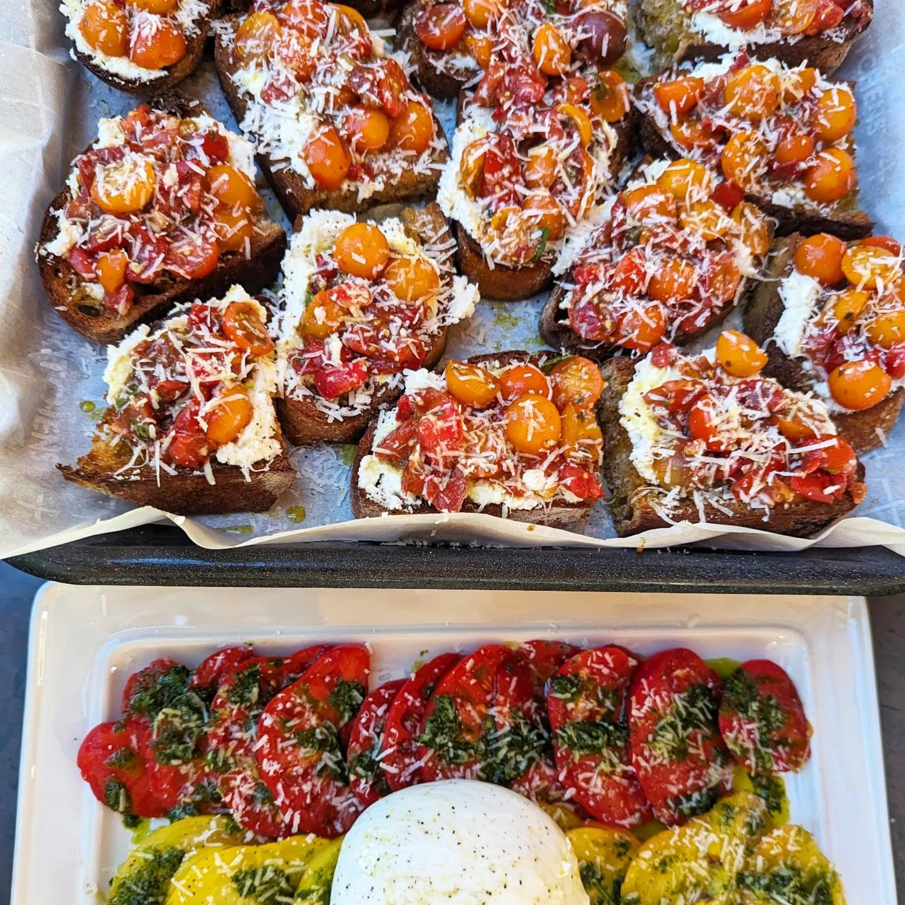 Cherry Tomato Brushetta