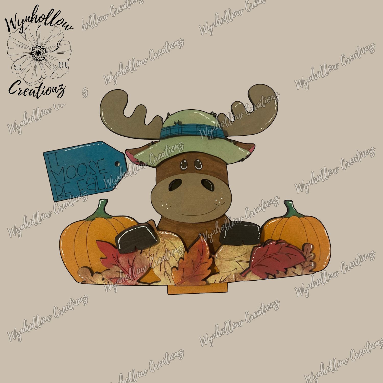Large Moose Fall Basket Insert