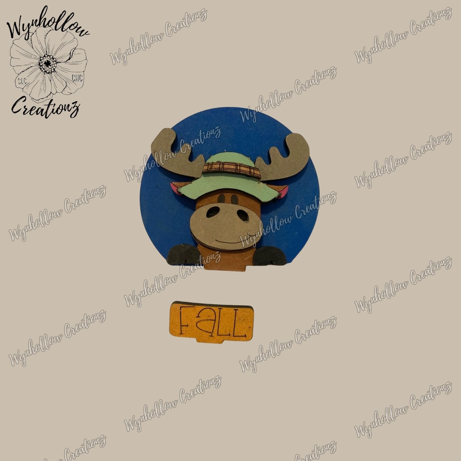 Small Moose Fall Interchangeable Snow Globe