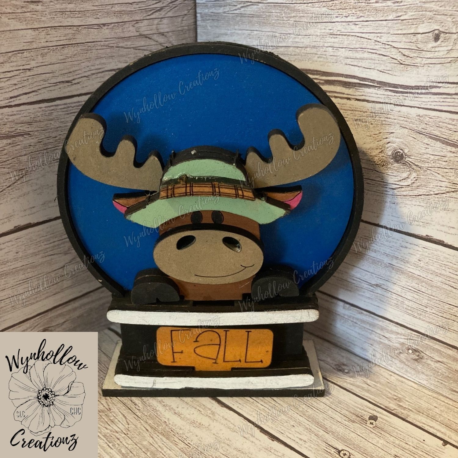 Small Moose Fall Interchangeable Snow Globe