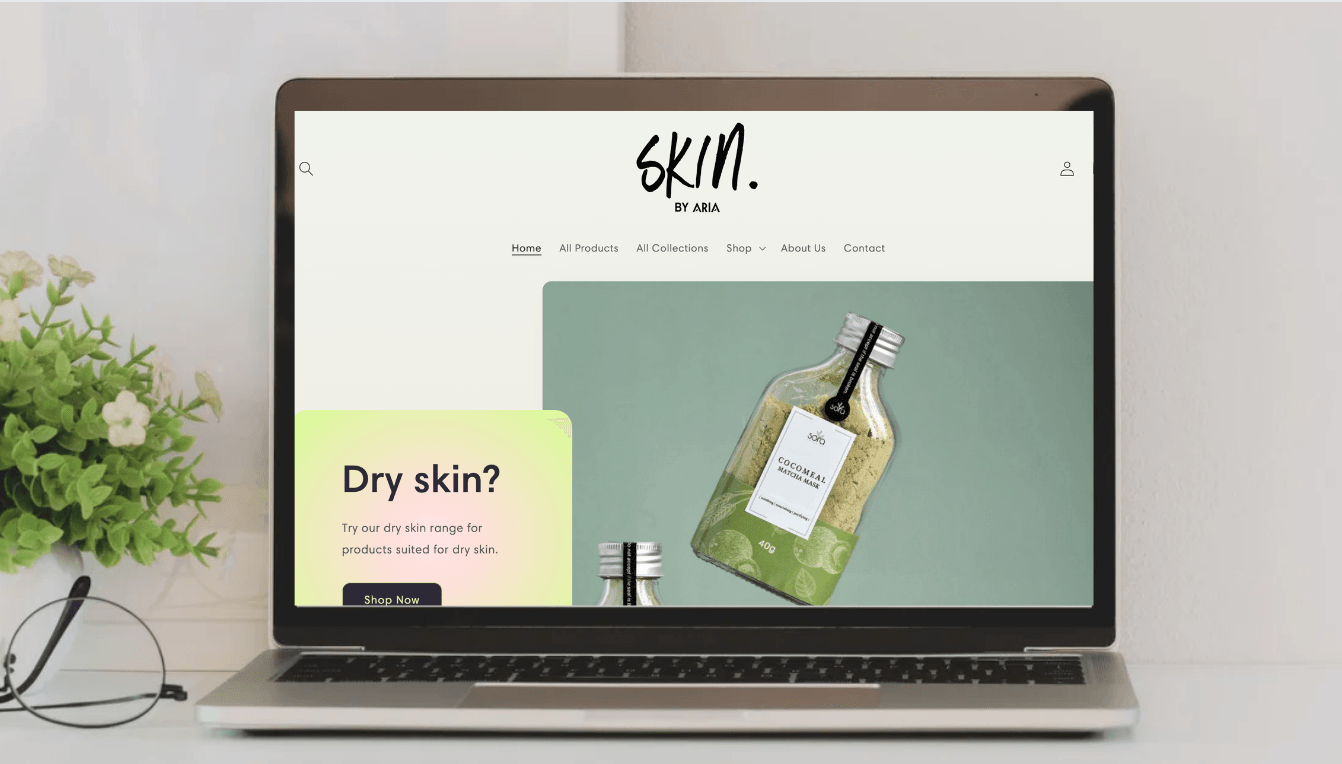 web design Skincare E-commerce Design
