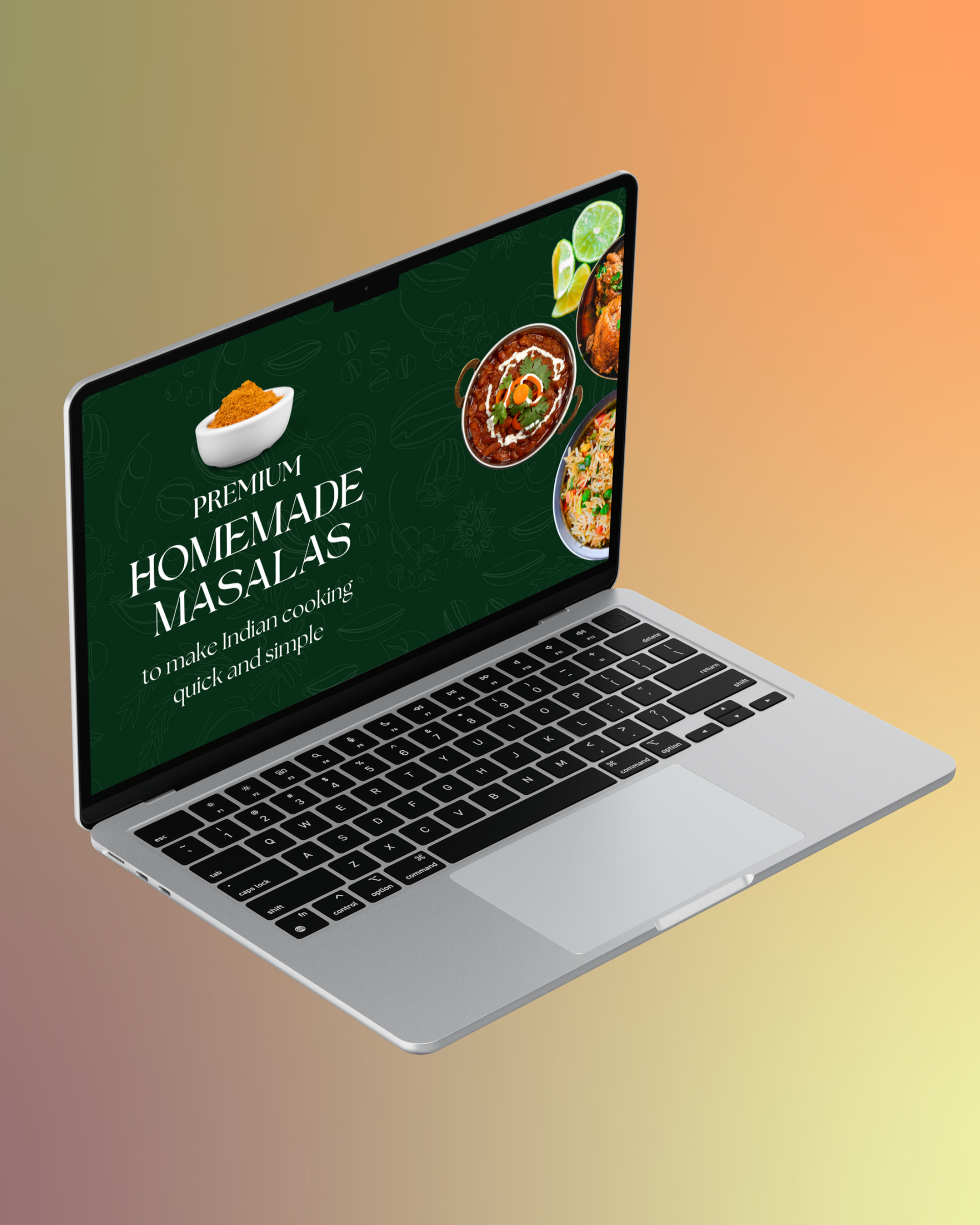 Website Banner Aria Kitchen Premium Masala Company Design project 