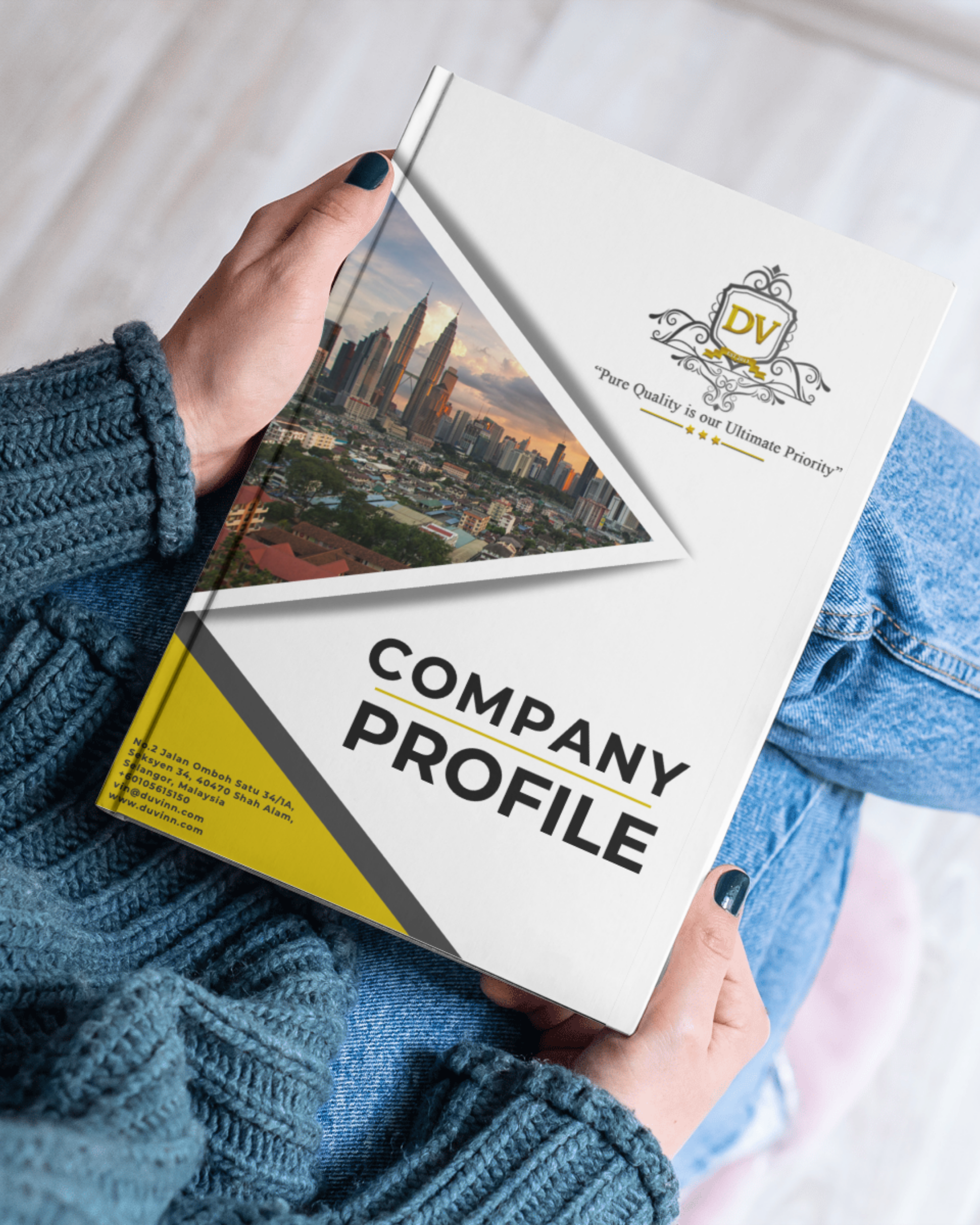 b2b distribution logistics company design project company introduction profile booklet