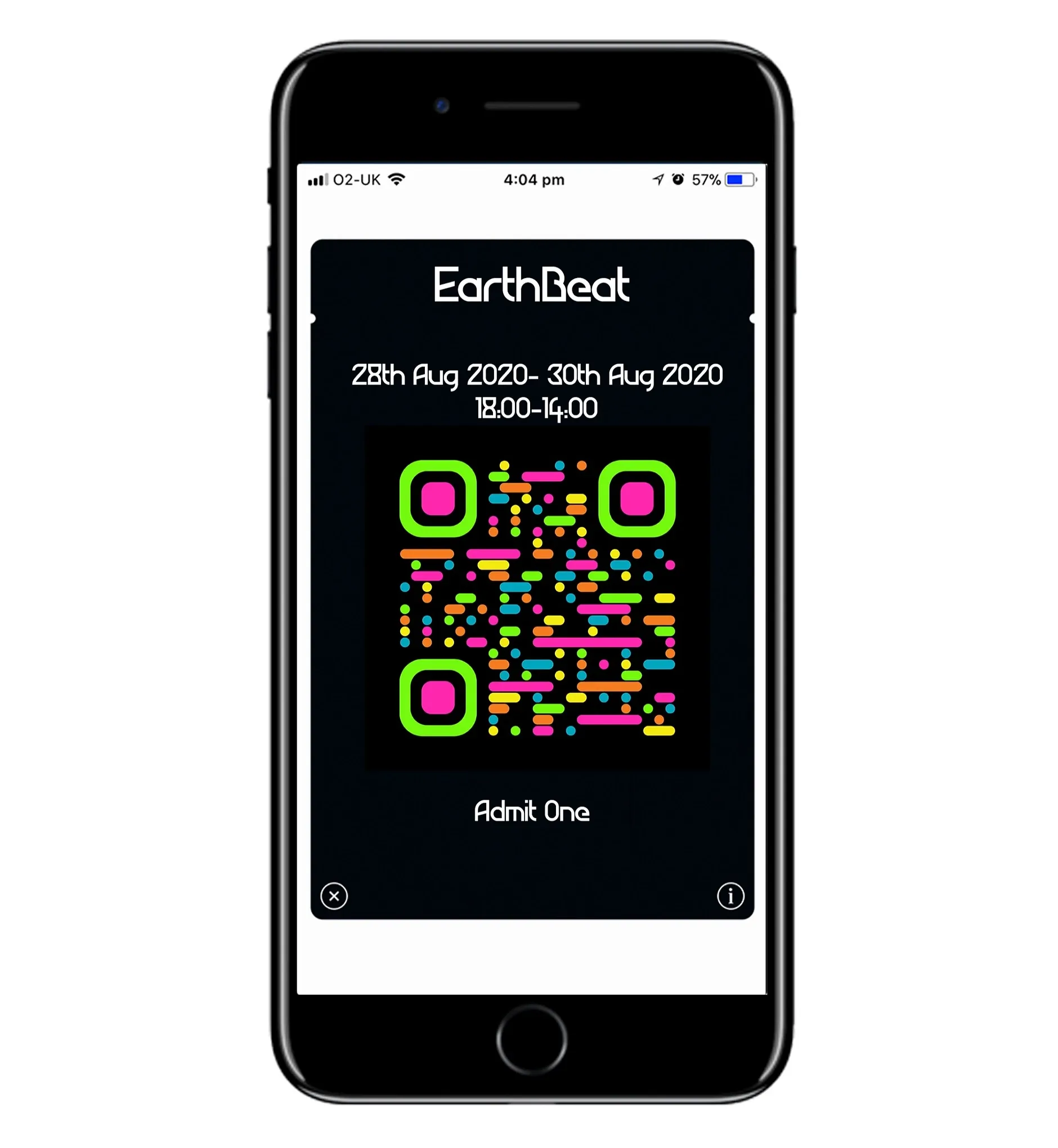 Earthbeat music festival branding project design mobile ticket app 