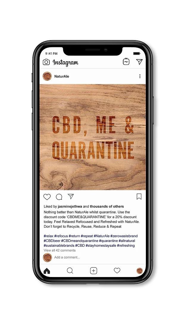 Naturale natural beer cider ale branding project design social media instagram feed post