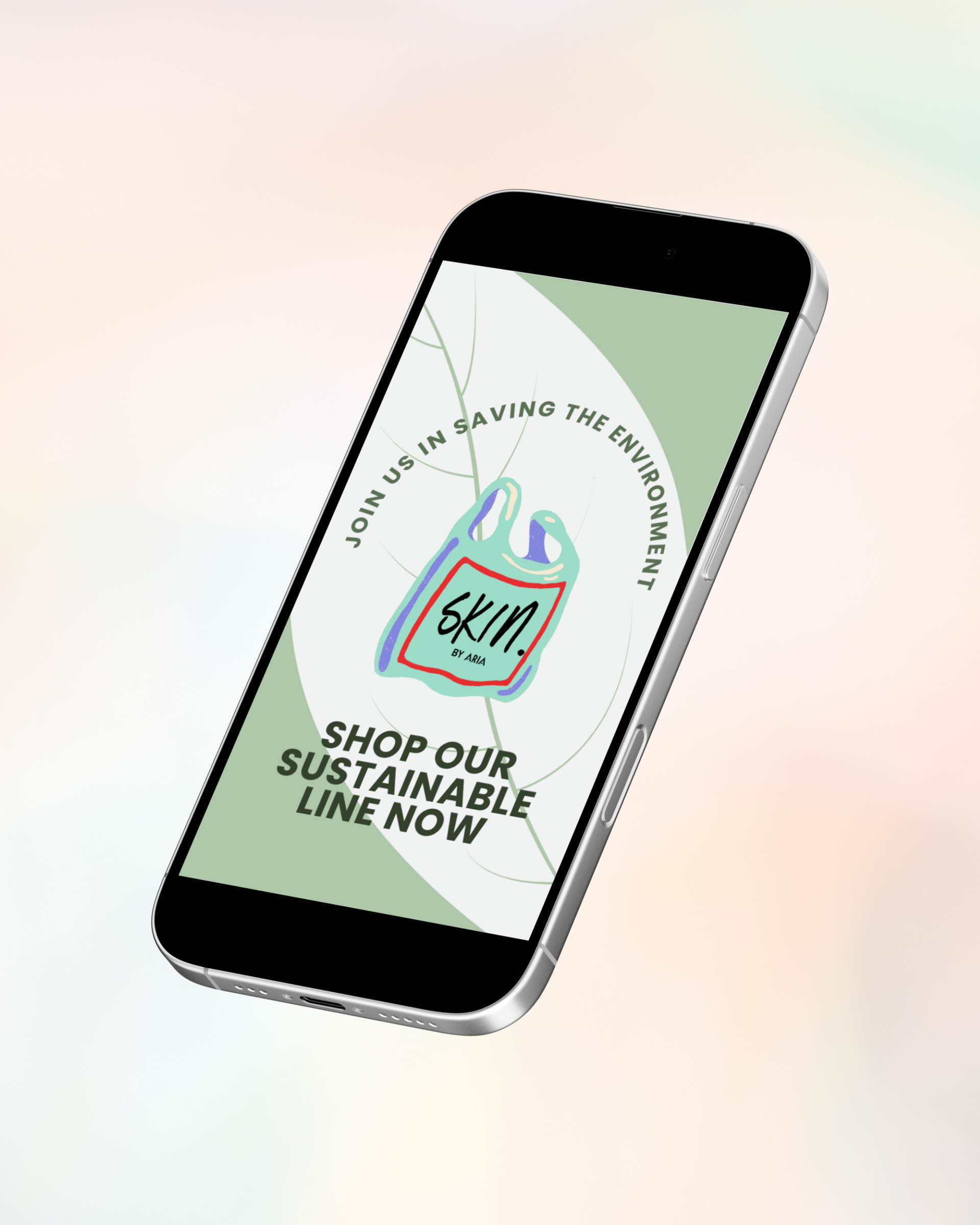 Instagram social media story Skincare E-commerce Design