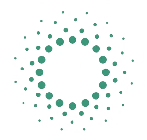 Green ring of dots radiating outward, like a sun.