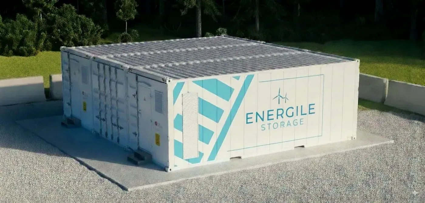 White energy storage unit with 