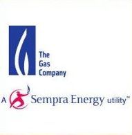 A logo for the gas company and a sempra energy utility.