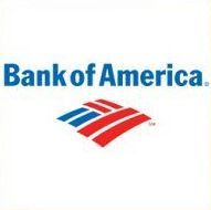 The bank of america logo is on a white background.