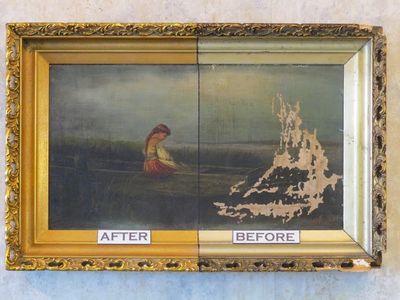 Picture Framing — Before And After Restoration in Williamsport, PA