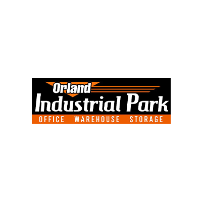 The logo for orland industrial park office warehouse storage.