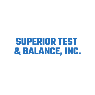 The logo for superior test and balance , inc.