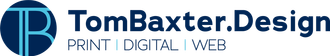 a logo for tom baxter design print digital web