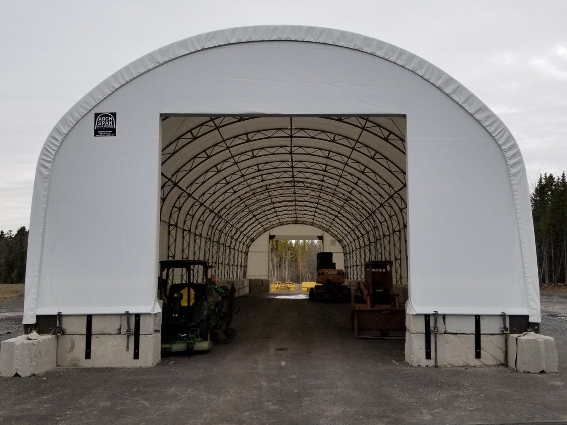 ARCH SPAN BUILDINGS FABRIC STRAIGHT WALL STYLE BUILDINGS