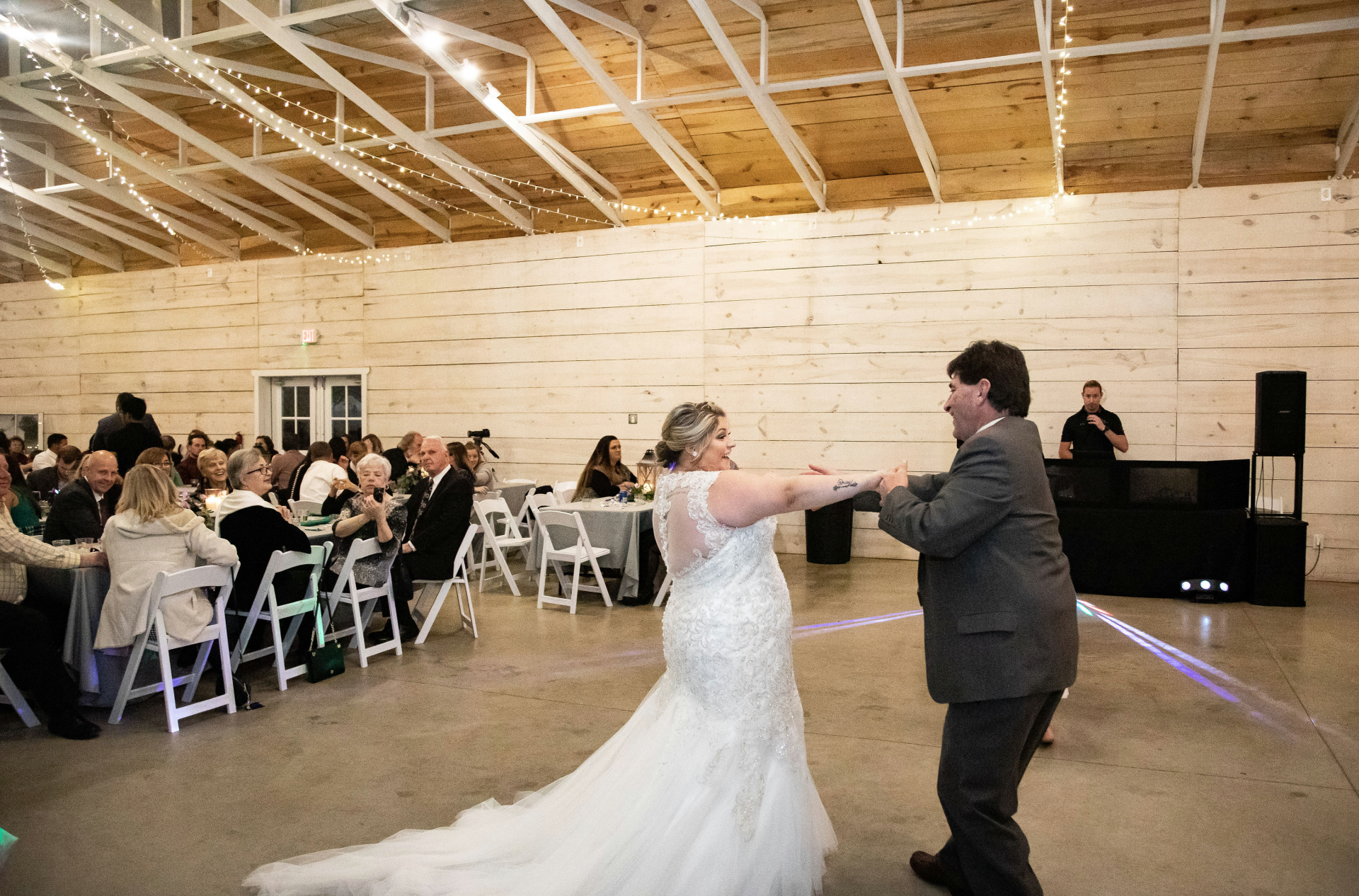bride and groom first dance