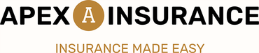 A logo for apex a insurance that says insurance made easy