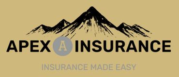 A logo for apex a insurance that says insurance made easy