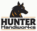Logo: Black dog head, 